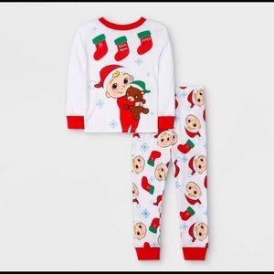 Cocomelon holiday tight fit pajamas 2T